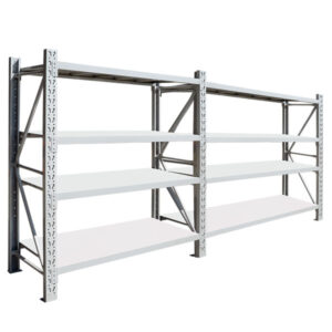 2.7m x 3m x 0.6m 1600kg Heavy Duty Garage Shelving (Light Grey)