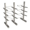 4267mm Height 2 Bays Double Side Galvanised Cantilever Racking