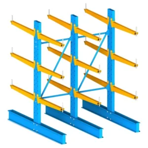 Cantilever Racking Light Duty 3000mm 2 Bays Double Base System 600mm Arm 900cc Bracing
