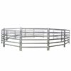 6 Ovals 50 x 50mm Galvanized Portable Cattle Yard Panels