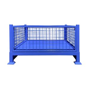 1m x 1m x 0.6m Blue Stack Up Pallet Cage