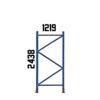 2438mm Upright Frame 1219