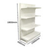 1.8m x 3m Single Sided Gondola Shelving For Retail Display (Cream White)