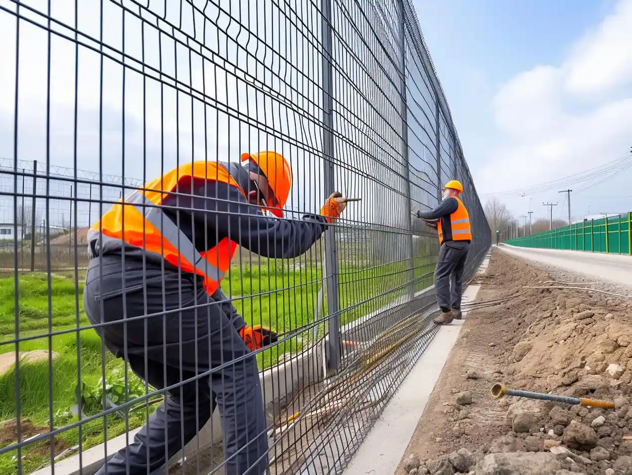 Temporary Fencing installation