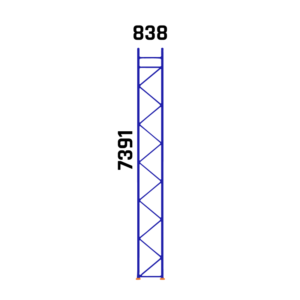 7391 Upright Frame 838 Deep