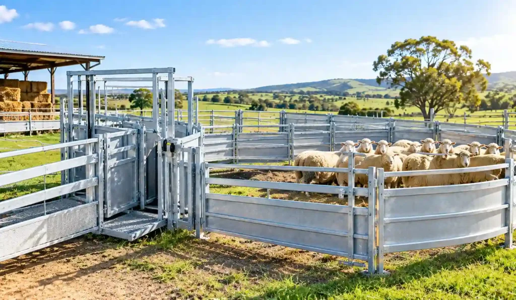 Sheep yards and panels