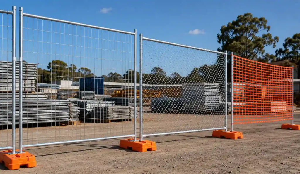 Temporary Fences in Industrial Yard
