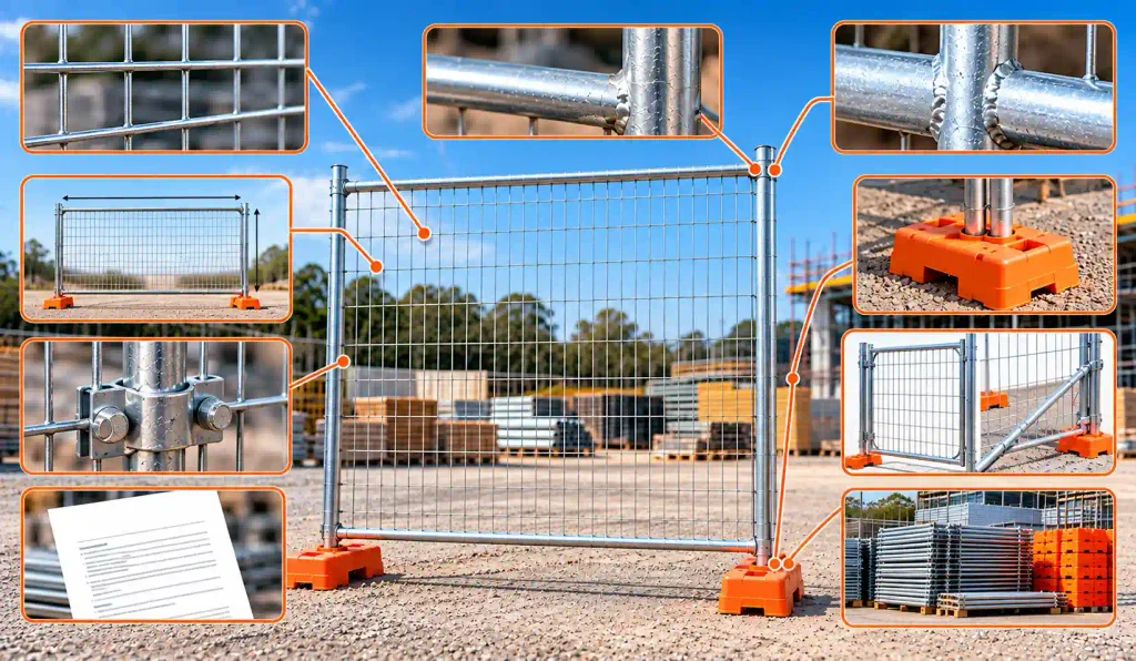 Temporary Fence Feature Montage