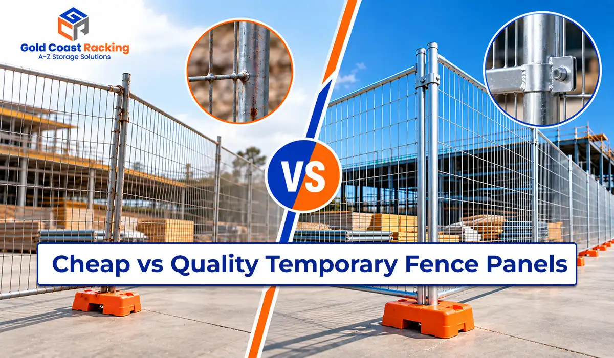cheap vs quality tempory fence