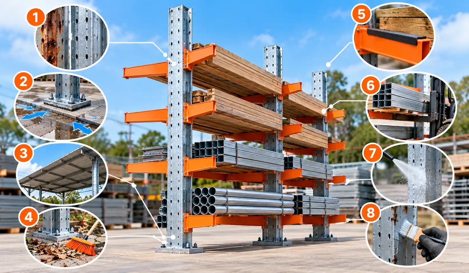 Outdoor Cantilever Rack Maintenance Guide